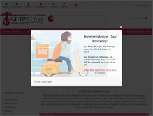 Tablet Screenshot of giftinity.net